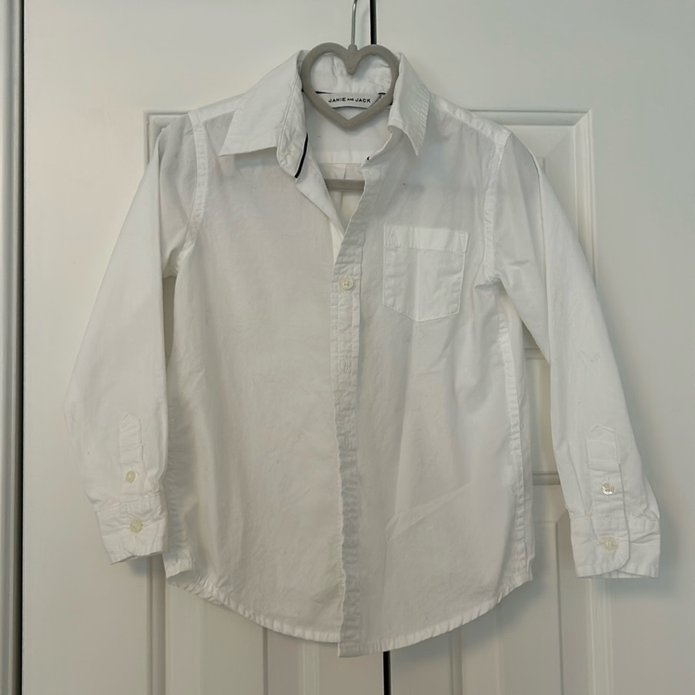Janie & Jack cotton boys button down size 4